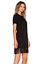 view 2 of 4 Fringe T Shirt Dress in Black