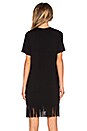 view 3 of 4 Fringe T Shirt Dress in Black