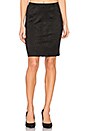 view 1 of 4 Faux Suede Pencil Skirt in Black