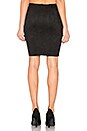 view 3 of 4 Faux Suede Pencil Skirt in Black