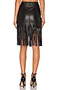 view 3 of 3 FALDA CUERO FLECOS in Black