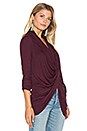 view 2 of 4 Crossover Top in Eggplant