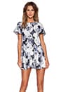 view 1 of 4 Double The Love Dress in Monochrome Floral Print