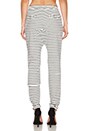 view 3 of 3 Laguna Track Pant in White & Black