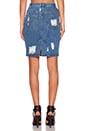 view 3 of 3 I'm Not Here Denim Skirt in Classic Blue Denim