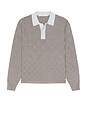 view 4 of 5 Knit Rugby Shirt in Grey