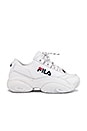view 1 of 7 ZAPATILLA DEPORTIVA PROVENANCE in White, Fila Navy & Fila Red