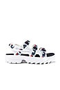view 1 of 5 SANDALES DISRUPTOR in White, Fila Navy & Fila Red