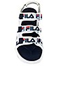 view 4 of 5 SANDALES DISRUPTOR in White, Fila Navy & Fila Red