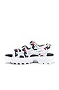 view 5 of 5 SANDALES DISRUPTOR in White, Fila Navy & Fila Red