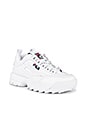 view 2 of 6 Disruptor II Premium Sneaker in White, Navy & Red