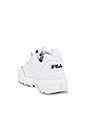 view 3 of 6 Disruptor II Premium Sneaker in White, Navy & Red