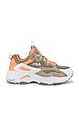 view 1 of 2 Ray Tracer Sneaker in Cement, White & Canteloupe