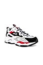 view 2 of 6 Ray Tracer Sneaker in White, Navy & Red