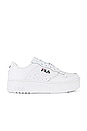 view 1 of 6 FX-115 Sneaker in White, Fila Navy, & Fila Red