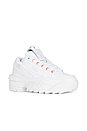 view 2 of 6 Disruptor II Pierced Sneaker in White & Rose Gold