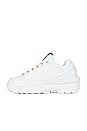 view 5 of 6 Disruptor II Pierced Sneaker in White & Rose Gold