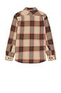 view 2 of 4 Vintage Flannel Work Shirt in Tan & Orange