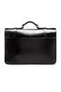 view 2 of 5 Leather Field Satchel in Black