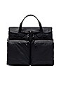 view 1 of 5 24 Hour Tin Cloth Briefcase in Black