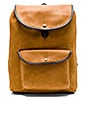 view 1 of 4 Rugged Suede Backpack in Saddle