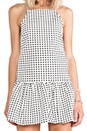 view 5 of 5 Strange Fire Dress in White/Black in White & Black