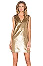 view 1 of 5 VESTIDO THE RUNNER in Gold Sequin