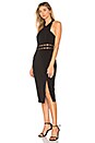 view 2 of 3 ПЛАТЬЕ МИДИ SOLAR in Black