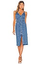 view 1 of 3 Coco Midi Dress in Washed Blue