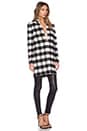 view 3 of 4 КОРОТКОЕ ПАЛЬТО in Gingham Black & White