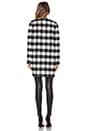 view 4 of 4 КОРОТКОЕ ПАЛЬТО in Gingham Black & White