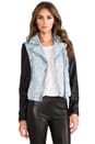 view 1 of 6 Moonlight Jacket en Denim/Black in Denim & Black