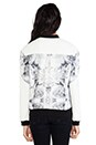 view 4 of 6 The Eclipse Bomber in Rose Print Monochrome & Ivory