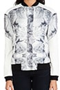 view 5 of 6 The Eclipse Bomber in Rose Print Monochrome & Ivory
