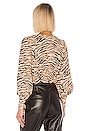 view 3 of 4 BLUSA ROMY in Tan Tiger