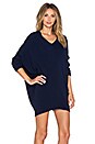 view 2 of 4 V Neck Sweater Dress in Navy