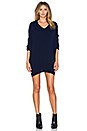 view 4 of 4 V Neck Sweater Dress in Navy