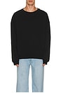 view 4 of 4 Angel Embroidered Sweatshirt in Black