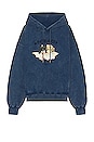 view 1 of 3 Safety Angels Oversized Hoodie in Indigo