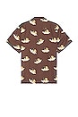 view 2 of 3 Scatter Angel Bowling Shirt in Brown