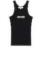 view 1 of 3 Heritage Knitted Logo Vest in Black