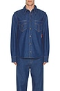view 4 of 5 Denim Shirt in Rinse Blue
