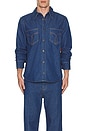 view 5 of 5 Denim Shirt in Rinse Blue