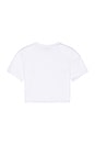 view 2 of 4 Angel Patch Padded Cropped T-Shirt in White