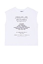 view 1 of 3 Invitation Print Boxy Tank Top in White