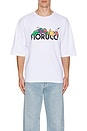 view 3 of 3 Fruit Print Regular Fit T-Shirt in White