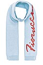 view 2 of 5 Scribble Logo Scarf in Blue