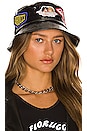 view 2 of 4 Vinyl Patch Bucket Hat in Black