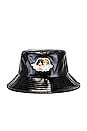 view 3 of 3 Angels Vinyl Bucket Hat in Black