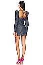 view 4 of 4 DENIM PRINT 미니 원피스 in Blue